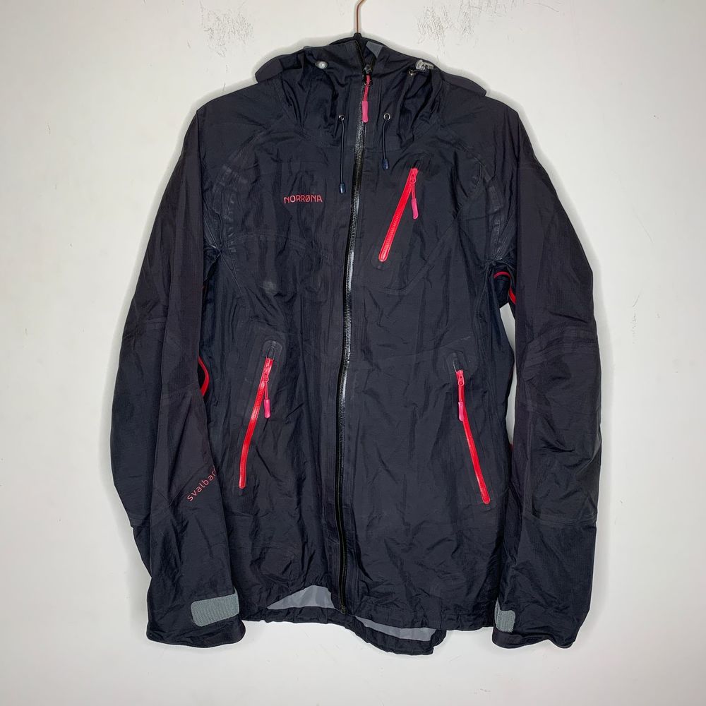 Norrona Svalbard Black Rain Jacket Hood Waterproof